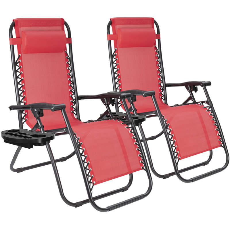 Fauteuil inclinable zéro gravité Khalid, Rouge