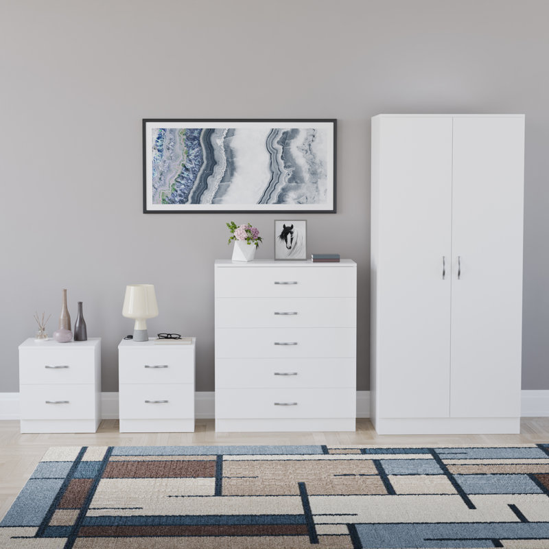 Maybery Piece Bedroom Set, White