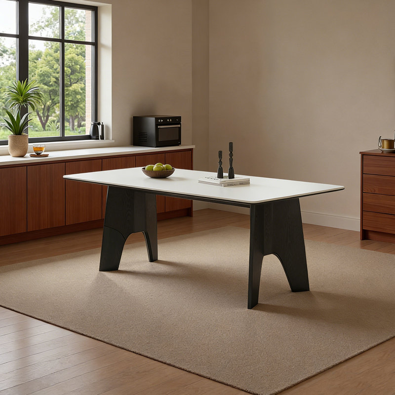 Table de salle à manger de luxe unique, H 29,52 po x L 70,86 po x l 35,43 po