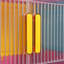 Grande armoire de rangement latérale pliante, bacs de rangement pliables à 5 niveaux avec porte magnétique, armoire de rangement en plastique avec roues