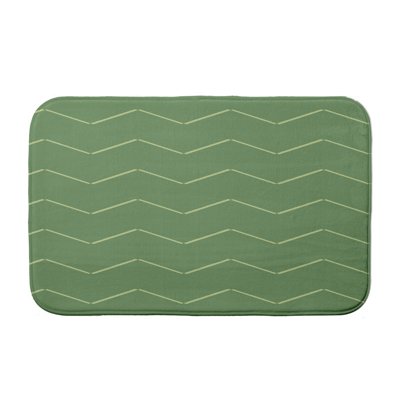 Tapis de bain Leininger, l 24 po x L 36 po, Vert