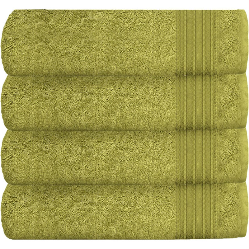 Midweight Bath Towel, Jumbo Bath Sheet - 4 Pack, Blush Pink