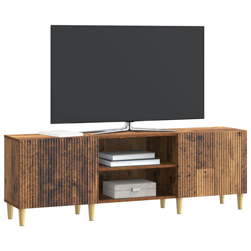 TV Stand, 50cm H x 150cm L x 31cm W, Old Wood