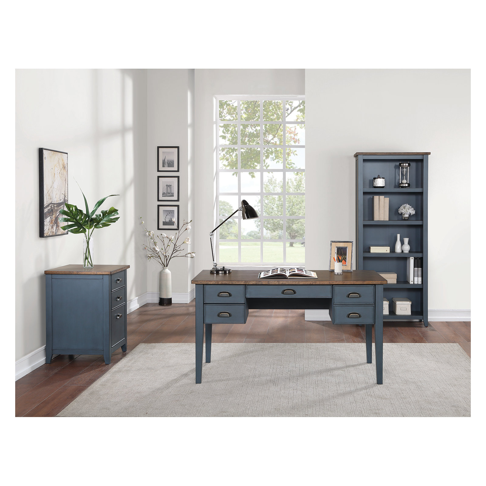 Vivienne Writing Desk, Blue