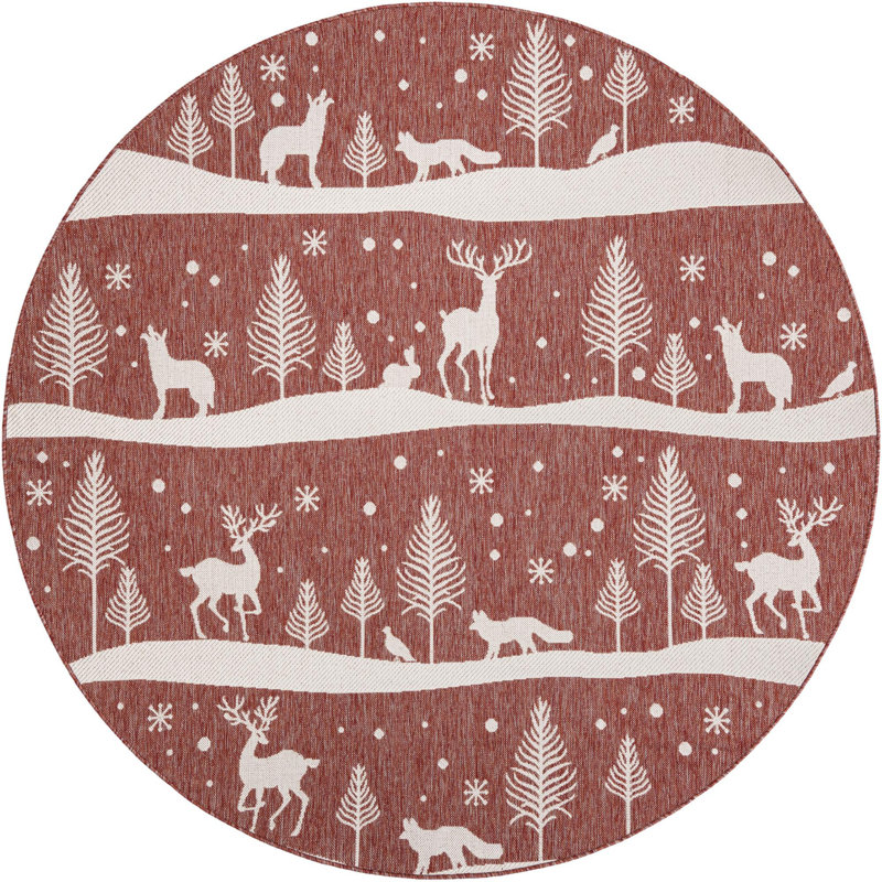 Le tapis Holiday Aisle® Kareema, Rond 7 pi 10 po