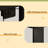 Full Size Bunk Bed With Twin Size, LED Light And Charging Socket-1303940087