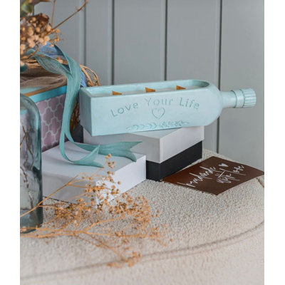 Bougie parfumée à la vanille de qualité supérieure, 22,8 oz, cire 100% soja, couleur bleue | 6,5 po x 9,0 po | Parfum écologique et durable | Parfait pour la décoration intérieure, la détente et les cadeaux | Éloignez-vous de la chaleur et des flammes