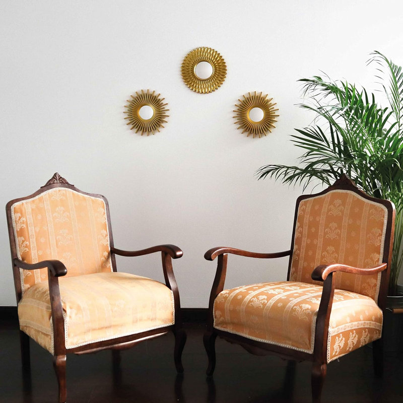 Plastic Round Mirror Set