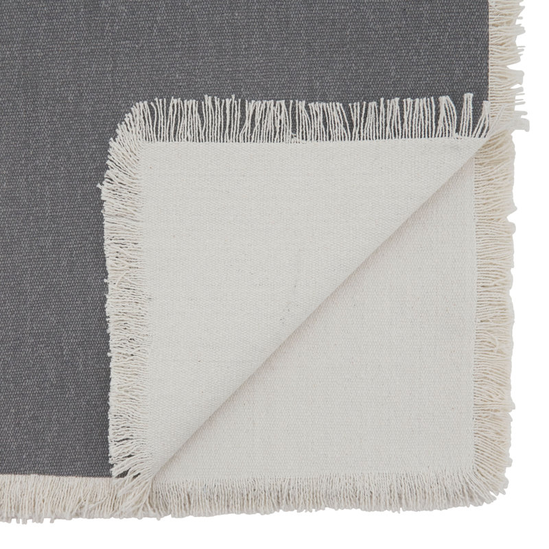 Flamenco 100% Cotton Table Runner, Gray