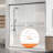 56" to 60" W x 72" H Semi-Frameless Double Sliding Shower Door with Easy-to-Clean Coating, Adjustable Width Bypass Bath Enclosure featuring 1/4" Tempered Glass,Chrome Finish-118376822