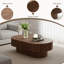Table basse ovale