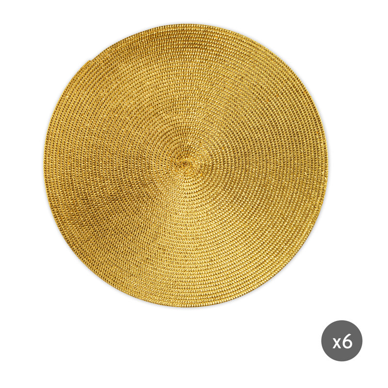 Abstract Round, Gold