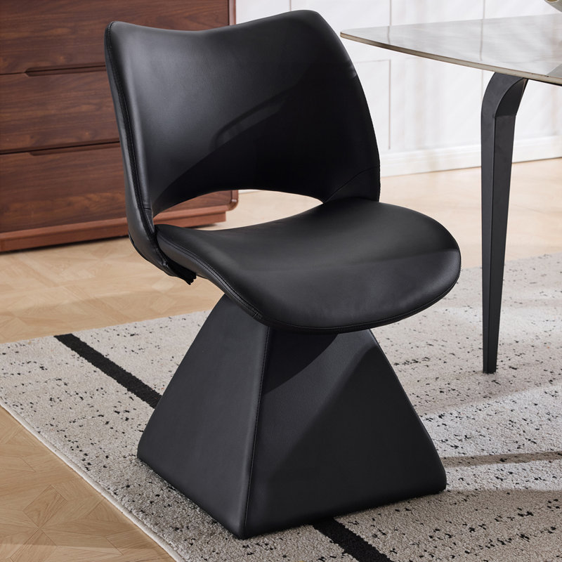 Chaises de salle à manger pivotantes, Noir