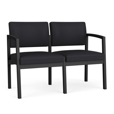 Lenox Steel Waiting Reception 2 Seat Tandem Seating Metal Frame No Center Arms