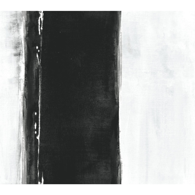 Striped Wallpaper Double Roll, Black