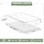 Ensemble de 10 bacs de rangement en plastique transparent Sorbus XL - Bacs de rangement transparents pour rangement, organisateurs de réfrigérateur, organisateur de réfrigérateur, rangement de garde-manger, organisateur de cuisine et organisateurs de 