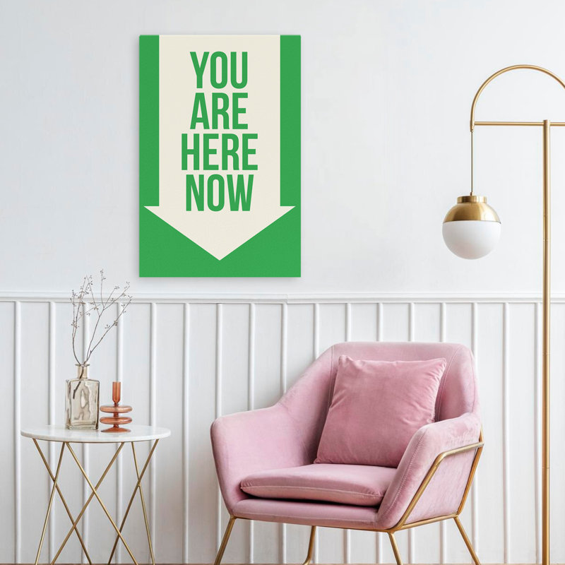 You Are Here Now - Art inspirant, H 24 po x l 16 po