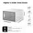 Shoe Storage Box With Magnetic Door, Stackable And Foldable, 6 Pack (White)