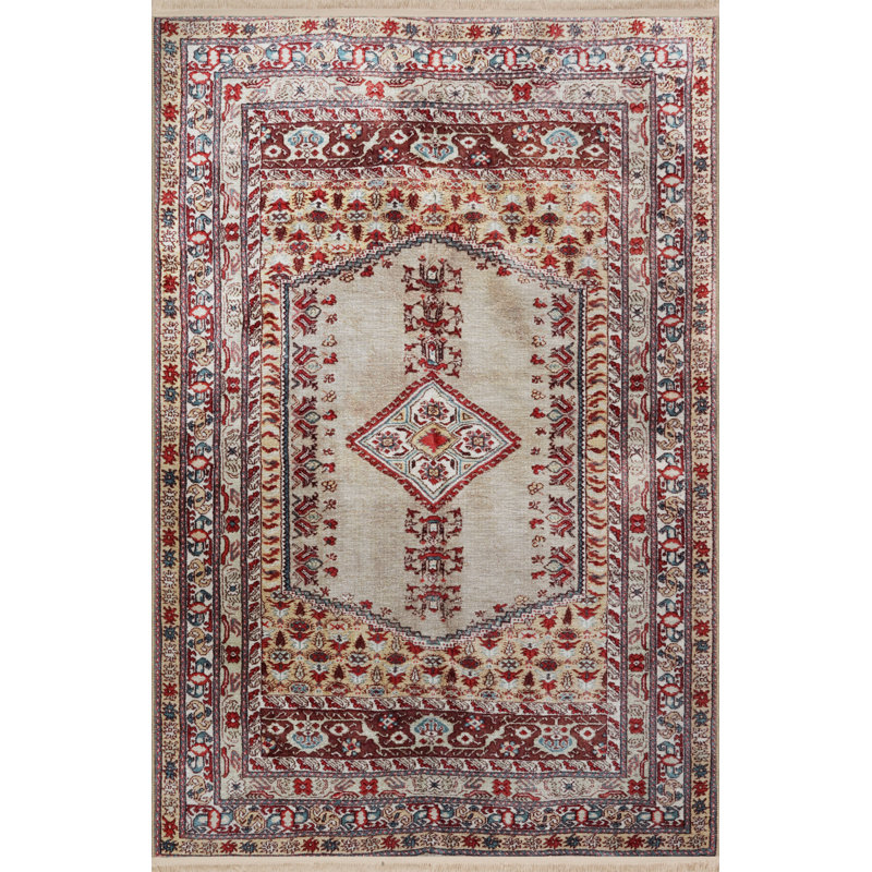 Tapis rectangulaire Wawro, Rectangle 5 pi 2 po x 7 pi 11 po