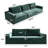 Modular sofa, three seats, suitable for living room, study, corduille fabric, can be converted into a sofa bed-1578169369-1578169364