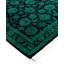 Overdyed Hand-Knotted Wool Modern-Contemporary Green Area Rug 2' 7" x 4' 2"