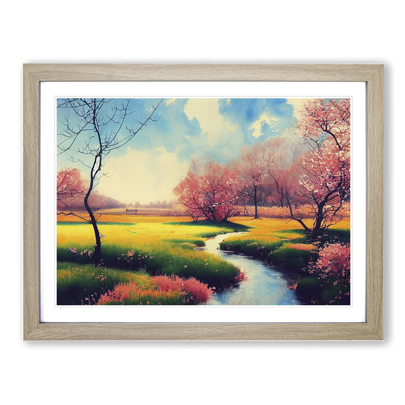 Spring Forest Steam - Framed Print, 34cm H x 46cm W x 2cm D