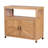 Wooden Outdoor Buffet Cabinet With Storage Function, Slatted Appearance For A Classic Appeal, High - Quality Solid Fir, 41.9 In Depth Sideboard Timeless Fir Wood,
