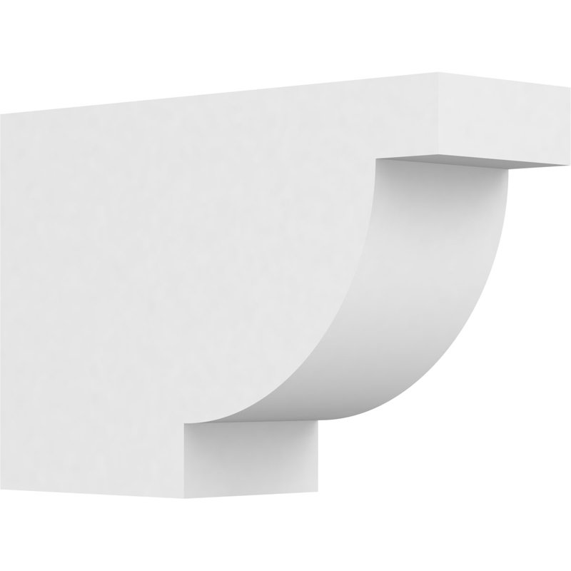 Queue de chevron standard en PVC de qualité architecturale Alpine, H 8 po x L 4 po x P 12 po