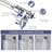 12" High Pressure Rainfall Shower Head With Handheld Spray, Waterfall Shower Heads, Dual Showerhead With 71" Hose, 3-Way Diverter, Height/Angle Adjustable, Anti-Clog Nozzles, Chrome-120283482