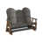 Coastal Gray Top/Antique Mahogany Base