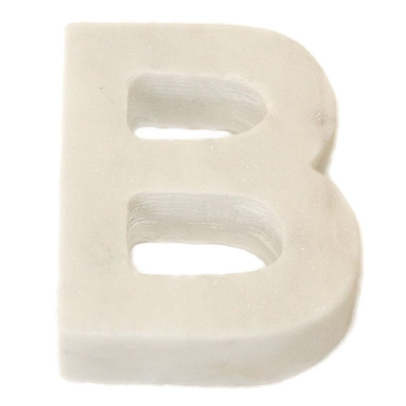 Zeb Text & Numbers Letter Block, B