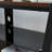 Rustic Brown Wooden Storage TV Stand With Black Tempered Glass And Height Adjustable Universal Swivel Mount | Gift Idea-1351793215