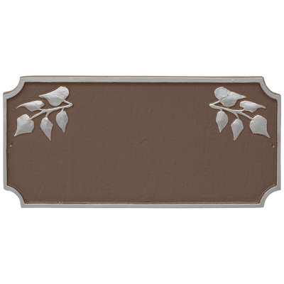Camden Ivy 2-Line Wall Address Plaque