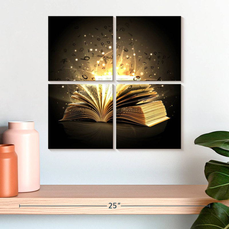Livre magique ouvert Kerner, H 18 po x l 18 po