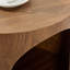Ensemble de tabourets gigognes « nid pour chat », ensemble de 2 tables basses gigognes rondes pour salon, sans assemblage, noyer-brun-458636084