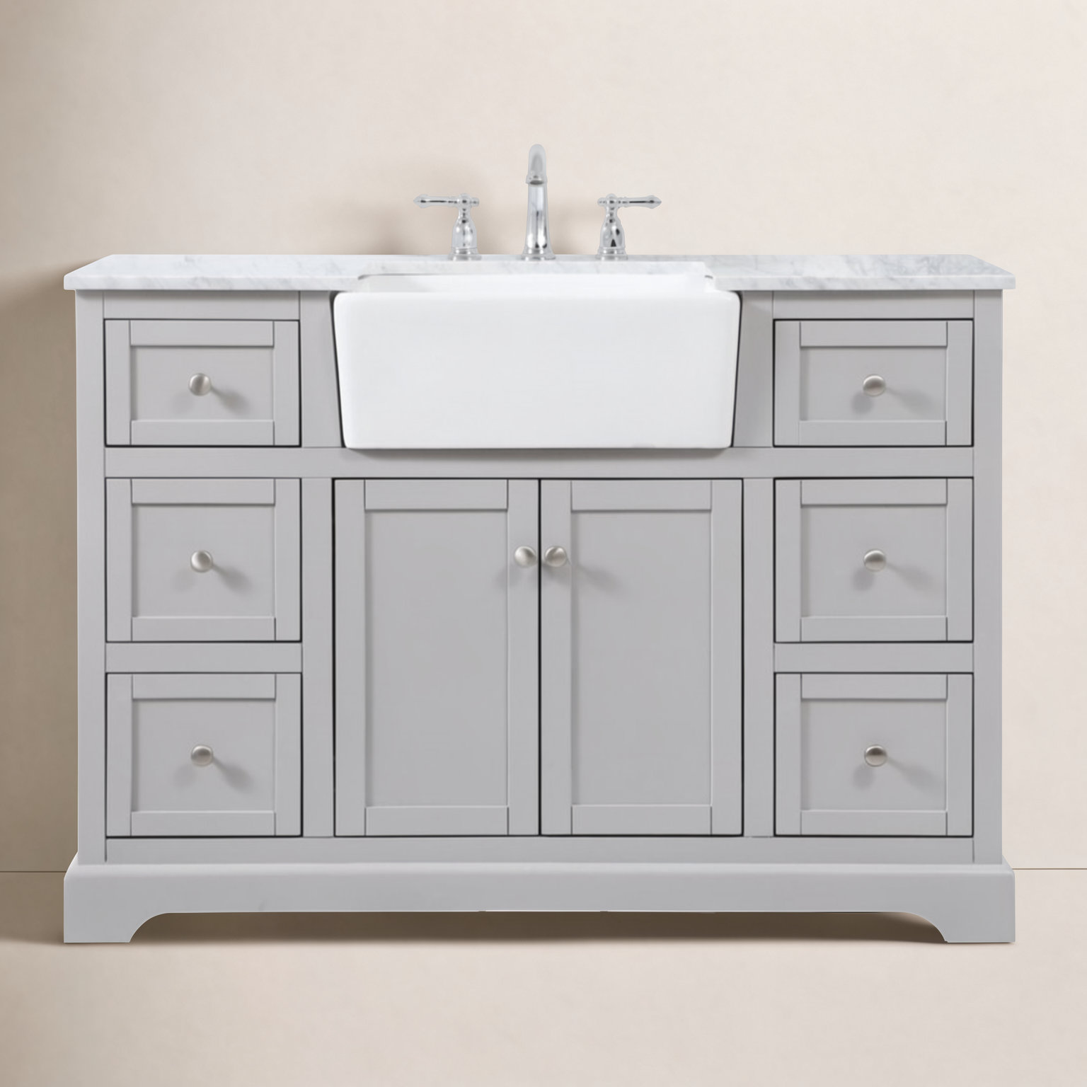 Pardue 48'' Single Bathroom Vanity, Gray
