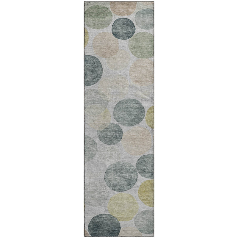 Premium Machine Washable Jakiyra AMF1898 Geometric Rug, Runner 2'3" x 7'6"