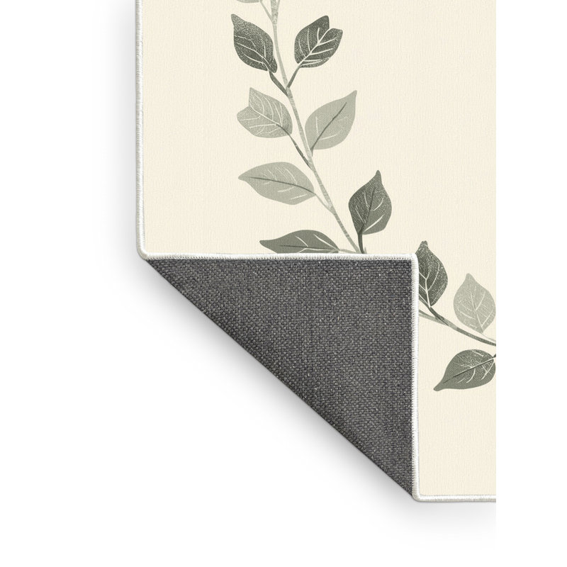Soft Plush Farner Easter Modern & Contemporary Abstract Area Rug in Beige – White Binding, 2x5