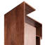 Bibliothèque d'angle en bois massif de style italien
