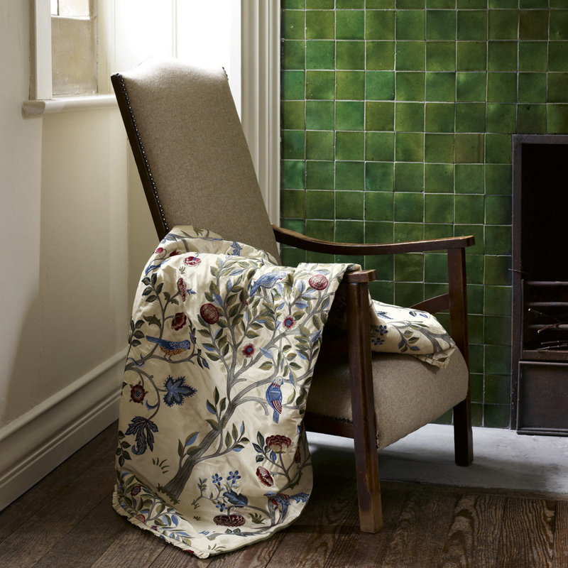 Kelmscott Tree Fabric, Russet/Artichoke
