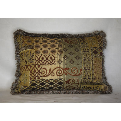 Chenille Rectangular Patchwork Patch Gold