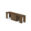 L'ensemble de salle à manger 9 pièces contient une table de cuisine rectangulaire extensible, 7 chaises de salle à manger et 1 banc moderne, noyer antique-354193765-354193764-340580390