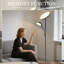 HOMCOM LED Floor Lamp for Living Room Dimmable Uplighter Standing Lamp