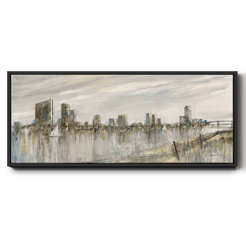 Toile encadrée Skyline, H 20 po x l 50 po