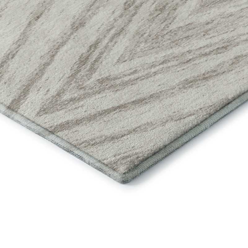 Tapis ivoire Prisco lavable à la machine de qualité supérieure, Rectangle 1 pi 8 po x 2 pi 6 po