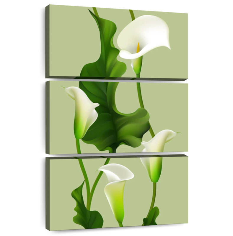 Harnek White Calla Lily, 57" H x 36" W