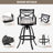 Cattie Swivel Aluminum Outdoor 30'' Bar Stool with Sunbrella Cushion-1916493044