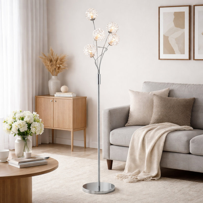 Katelynn 163cm Polished Tree Floor Lamp