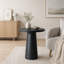 Table d'appoint ronde de 22 pouces avec base à piédestal, table d'appoint polyvalente pour support de plante d'entrée de salon