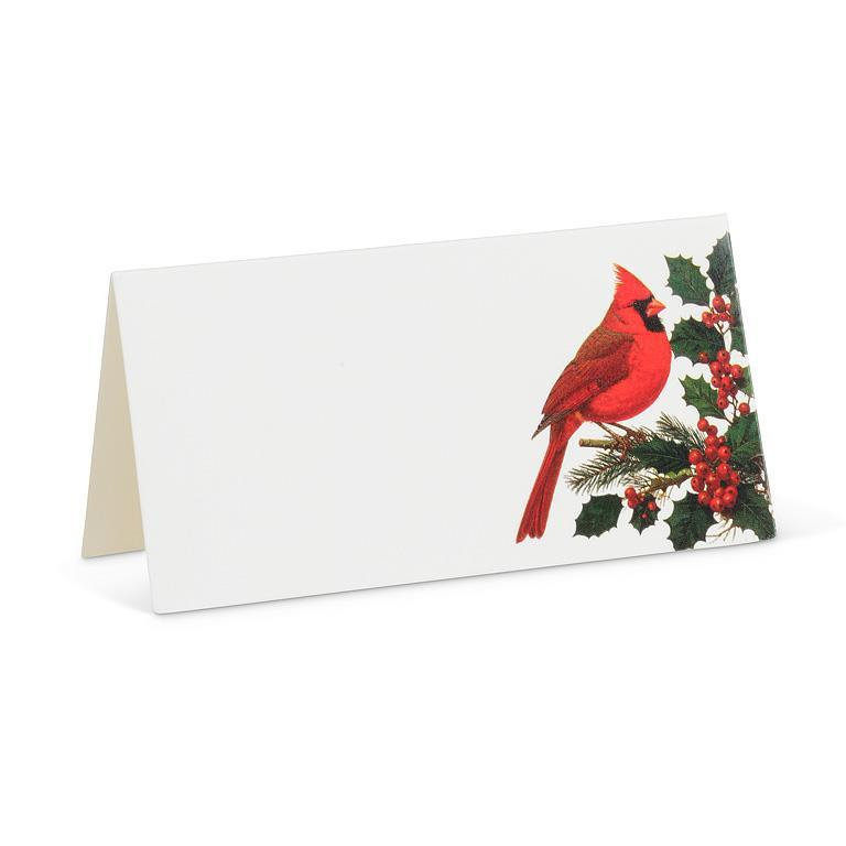 Placecard Cardinal & Holly 12 pièces